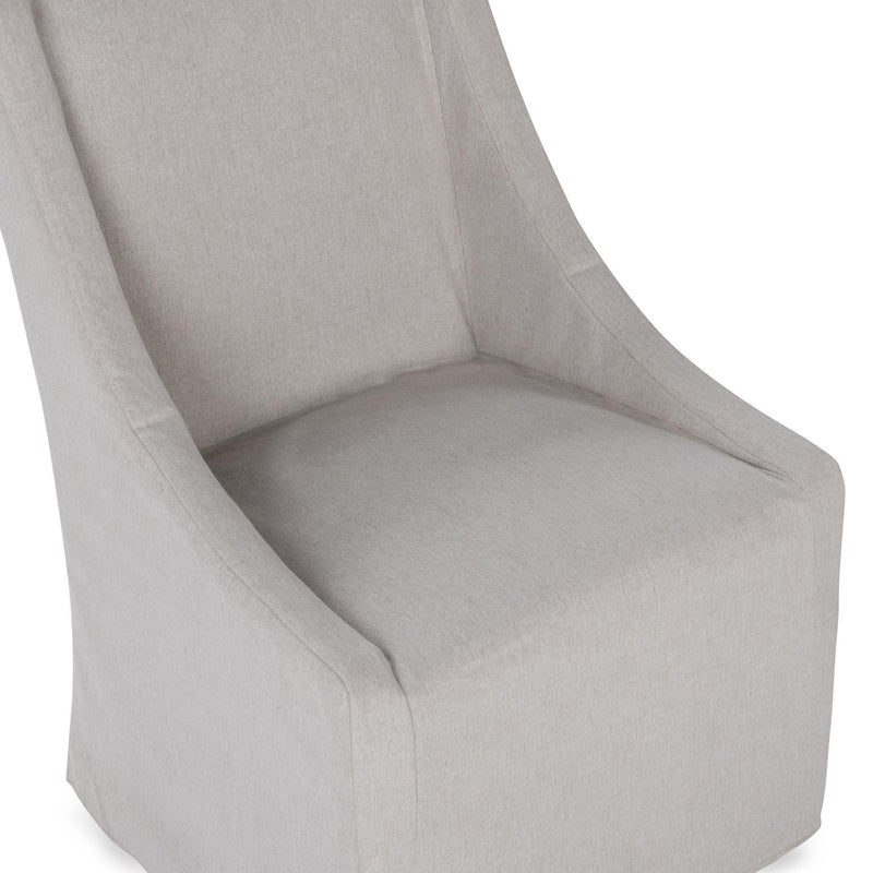 Warwick - Upholstered Rolling Dining Chair - R&R Furniture Gallery (Fountain Valley, CA)