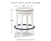 Valebeck - Upholstered Swivel Stool - R&R Furniture Gallery (Fountain Valley, CA)