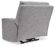 Biscoe - Power Recliner /Adj Headrest - Pewter - R&R Furniture Gallery (Fountain Valley, CA)