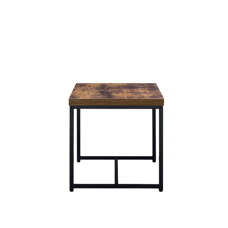 Bob - End Table - Weathered Oak & Black - R&R Furniture Gallery (Fountain Valley, CA)