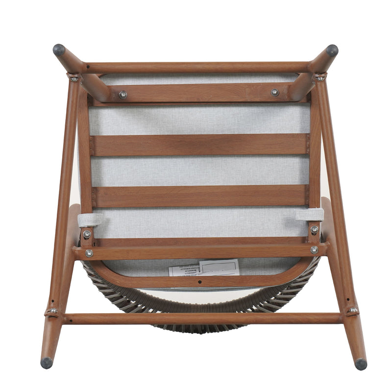 Outdoor 26" Counter Height Metal Frame Counter Stools With Scallop Shaped Backrest & Water Resistant Cushions - R&R Furniture Gallery (Fountain Valley, CA)