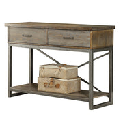 Lazarus - Server - Weathered Oak & Antique Silver - R&R Furniture Gallery (Fountain Valley, CA)
