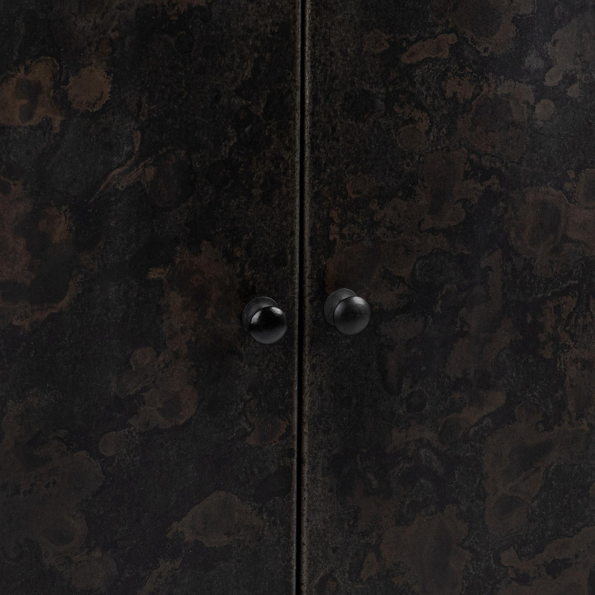 Rust Noir tall accent cabinet by Classic Home featuring a sleek, modern design with ample storage and a stylish finish.