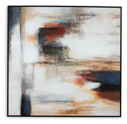 Pigeonford - Wall Art - White / Teal / Gold - R&R Furniture Gallery (Fountain Valley, CA)