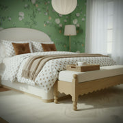 Thelma - Performance Basketweave Bench - Cream - R&R Furniture Gallery (Fountain Valley, CA)