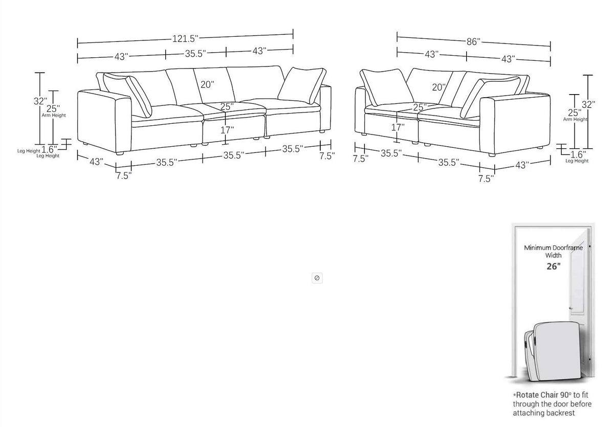 1100 - Sofa Set