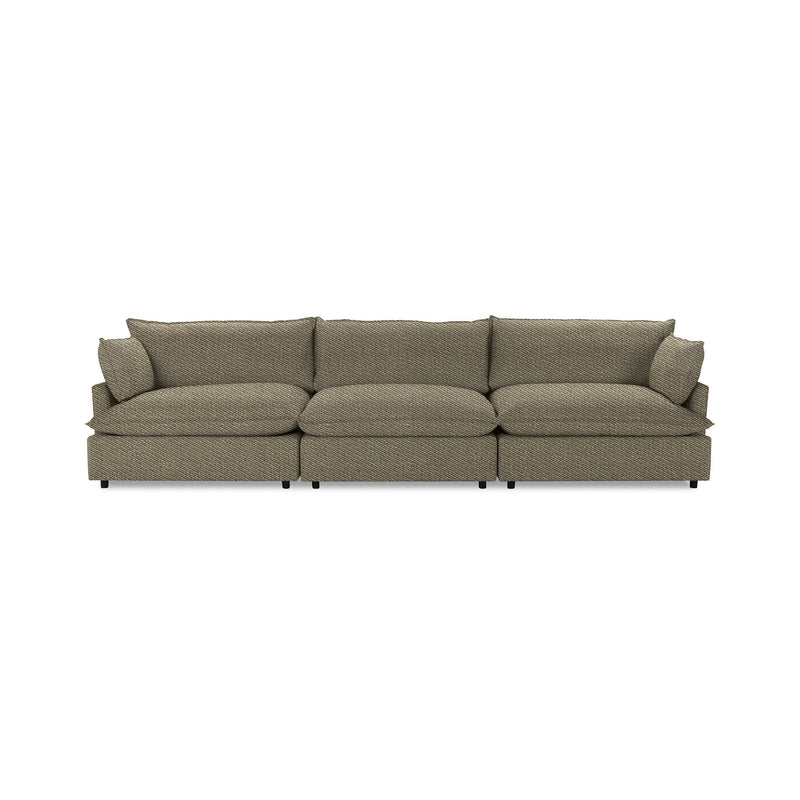 Classic Home Caplan modular sectional with plush cushions and contemporary design, shown in a spacious living room setting.