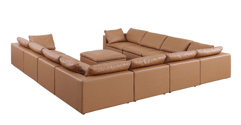 1100 - 11-Piece U-Shaped Sectional In Top-Grain Italian Leather