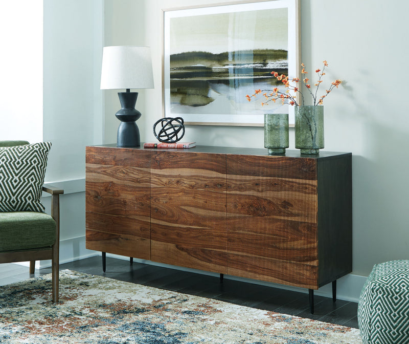 Darrey - Accent Cabinet - Natural / Brown - R&R Furniture Gallery (Fountain Valley, CA)
