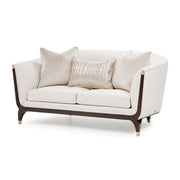 Paris Chic - Loveseat - Cremini / Espresso - R&R Furniture Gallery (Fountain Valley, CA)
