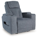 Studio Cave - Power Recliner - Steel - R&R Furniture Gallery (Fountain Valley, CA)