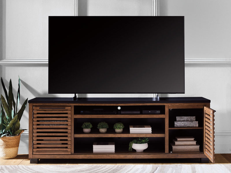 Kallari - TV Stand With Fireplace Option - R&R Furniture Gallery (Fountain Valley, CA)