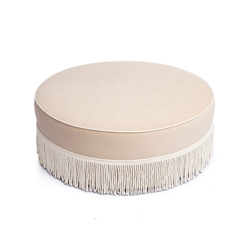 Tassy - Tasseled Round Ottoman