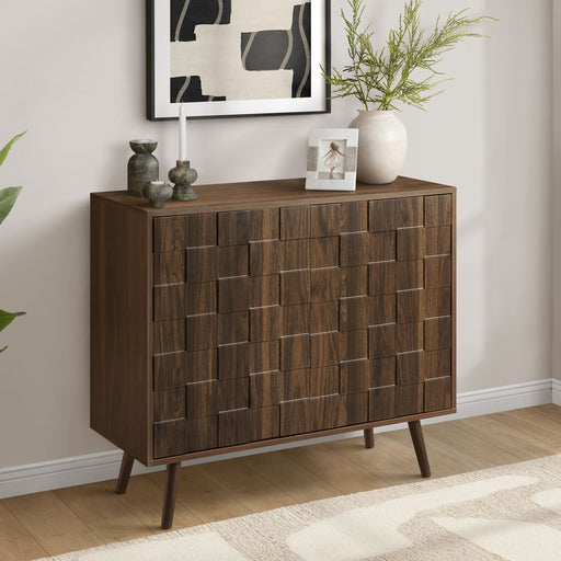 Accent Chest, Storage Cabinet With Adjustable Shelf - Walnut - R&R Furniture Gallery (Fountain Valley, CA)