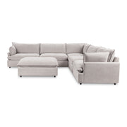 Caplan - 6 Piece Modular Sectional With Ottoman - R&R Furniture Gallery (Fountain Valley, CA)