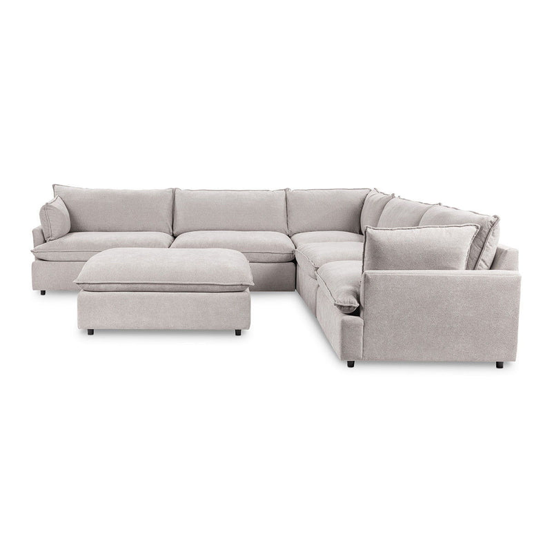 Caplan - 6 Piece Modular Sectional With Ottoman - R&R Furniture Gallery (Fountain Valley, CA)