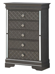 Glory Furniture Verona accent chest with elegant wood finish, featuring multiple drawers and vintage-inspired design.