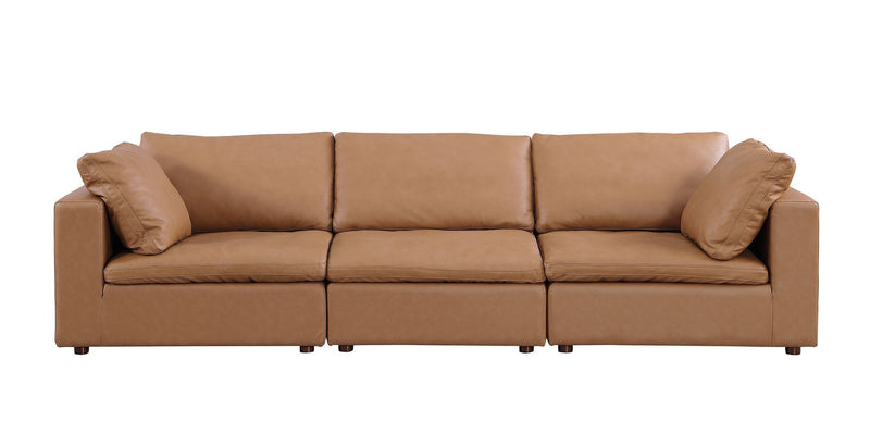 1100 - 3-Piece Sofa Set With Ottoman (Top-Grain Italian Leather)
