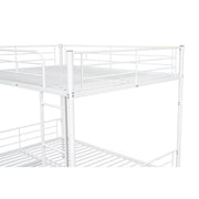 Steel construction bunk bed from DreamHaus featuring sturdy frame and two stacked sleeping areas with safety rails.