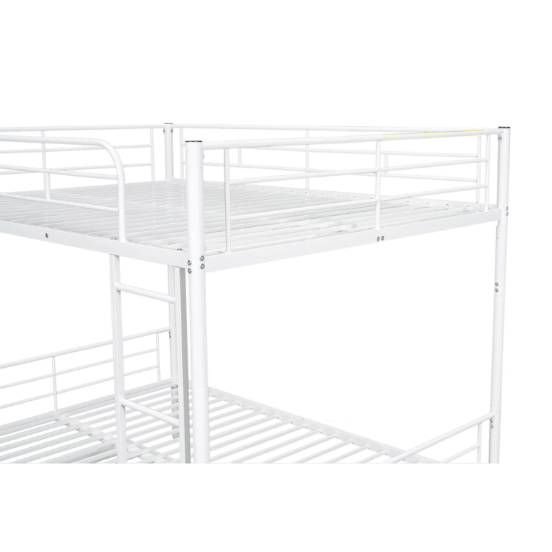 Steel construction bunk bed from DreamHaus featuring sturdy frame and two stacked sleeping areas with safety rails.