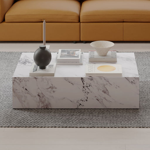 Fritzy - 48" Coffee Table - Engineered Stone - R&R Furniture Gallery (Fountain Valley, CA)