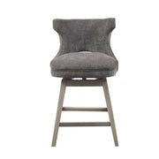 360 Degree Swivel Counter Stool With Silver Detailing - R&R Furniture Gallery (Fountain Valley, CA)