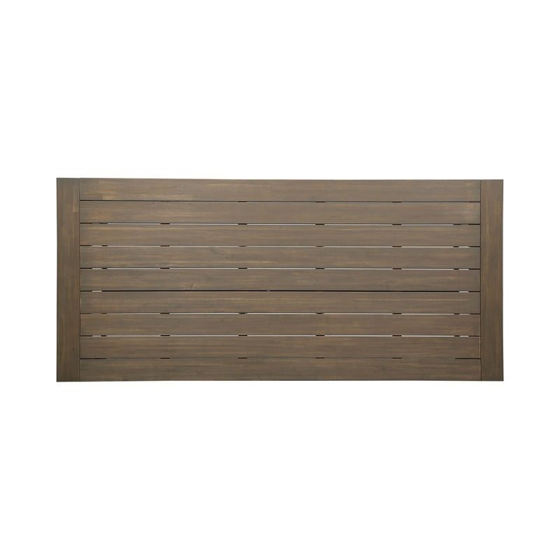 Outdoor Dining Table - Gray / Rustic Metal - R&R Furniture Gallery (Fountain Valley, CA)