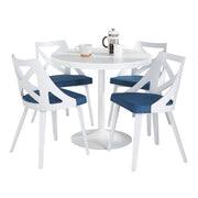 Lumi Source Dakota Charlotte 5-piece contemporary dining set with a table and four matching chairs in modern design.