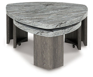 Surmour - Stacked Cocktail Table - Gray / Brown - R&R Furniture Gallery (Fountain Valley, CA)