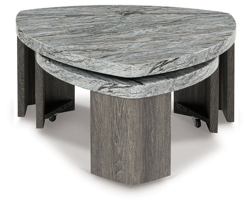 Surmour - Stacked Cocktail Table - Gray / Brown - R&R Furniture Gallery (Fountain Valley, CA)