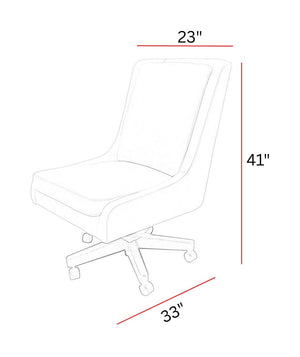 Dc#131 - Desk Chair - Lotus Cream