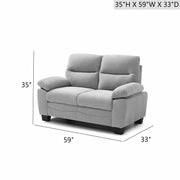 Summerton - Loveseat With Pillow Top Arms And Removable Back - R&R Furniture Gallery (Fountain Valley, CA)