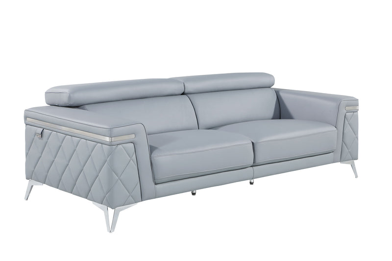 1140 - Top Grain Italian Leather Sofa - R&R Furniture Gallery (Fountain Valley, CA)