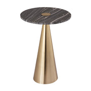 Addyson - Marble Side Table - Dark Gray - R&R Furniture Gallery (Fountain Valley, CA)