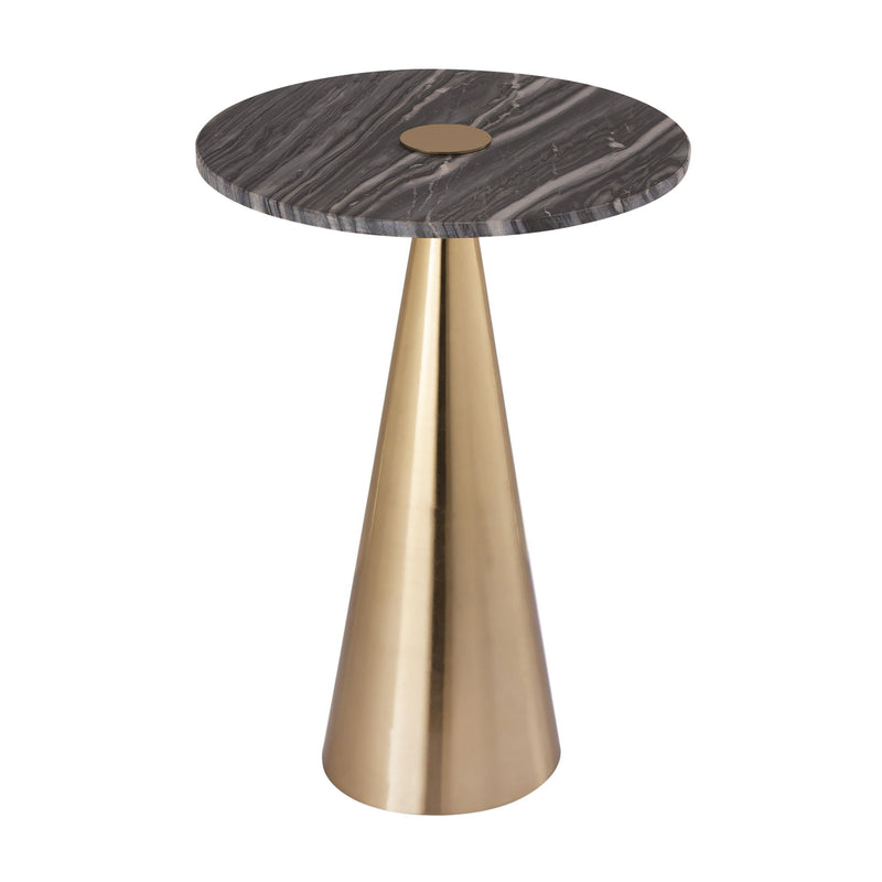 Addyson - Marble Side Table - Dark Gray - R&R Furniture Gallery (Fountain Valley, CA)
