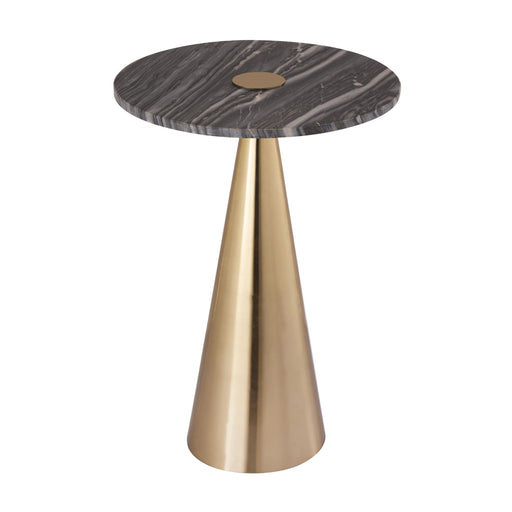Addyson - Marble Side Table - Dark Gray - R&R Furniture Gallery (Fountain Valley, CA)