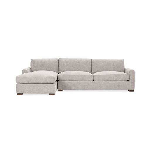 Classic Home Coburn chaise sofa in stationary sectional with plush upholstery and modern design, shown in a stylish living room setting.