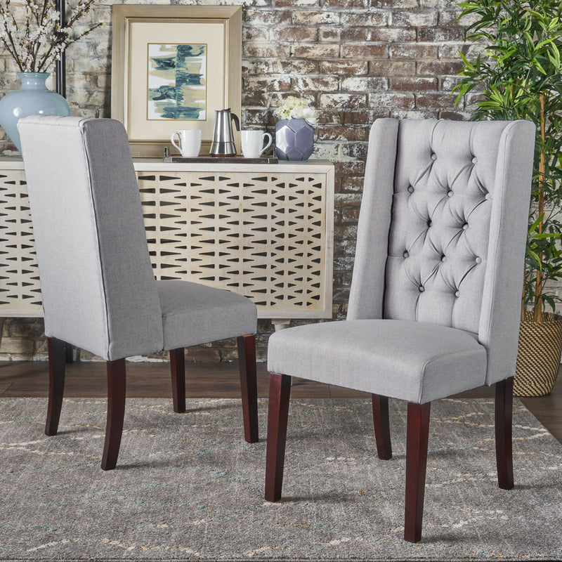 Sophisticated Tufted Dining Chair With High Back Design - R&R Furniture Gallery (Fountain Valley, CA)