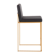Lumi Source Fuji contemporary high back stylish counter stool with sleek design and modern look, ideal for kitchen or bar area.