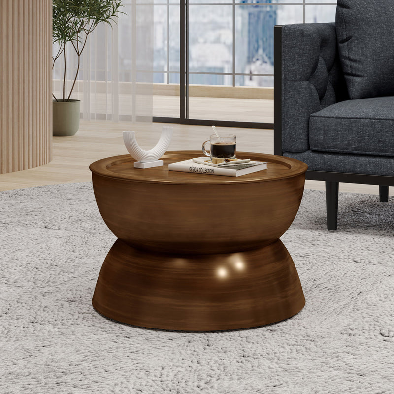 Sparling - Modern Iron Hourglass Coffee Table - R&R Furniture Gallery (Fountain Valley, CA)