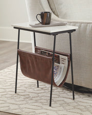 Etanbury - Accent Table - Brown / Black / White - R&R Furniture Gallery (Fountain Valley, CA)