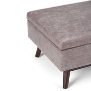 Owen - Upholstered Rectangular Storage Ottoman - R&R Furniture Gallery (Fountain Valley, CA)