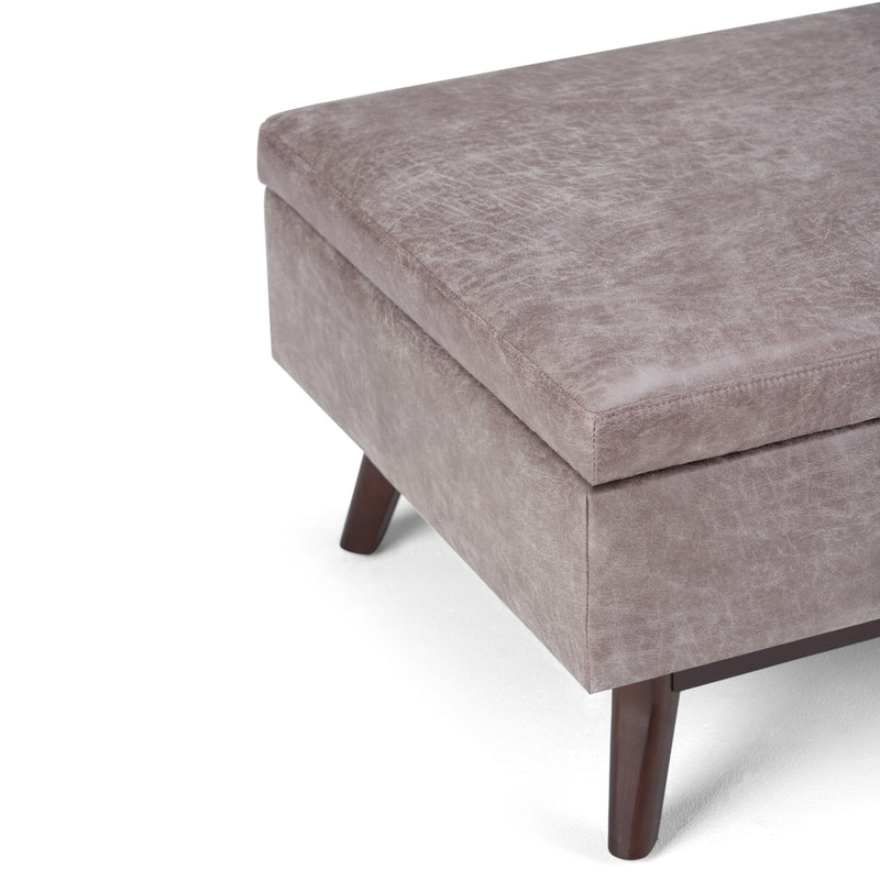 Owen - Upholstered Rectangular Storage Ottoman - R&R Furniture Gallery (Fountain Valley, CA)