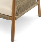 Modern Outdoor Woven Lounge Chair With Solid Frame And Cushions - R&R Furniture Gallery (Fountain Valley, CA)