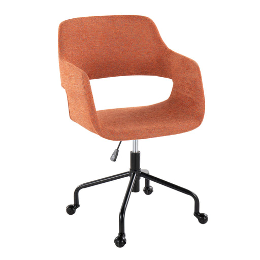 Lumi Source Margarite contemporary adjustable office desk chair with cushioned seat and back support, modern design.