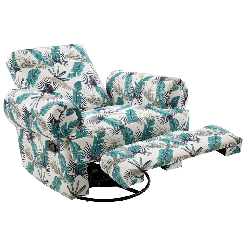 Manual Swivel Recliner Rocker Chair With Adjustable Backrest - R&R Furniture Gallery (Fountain Valley, CA)