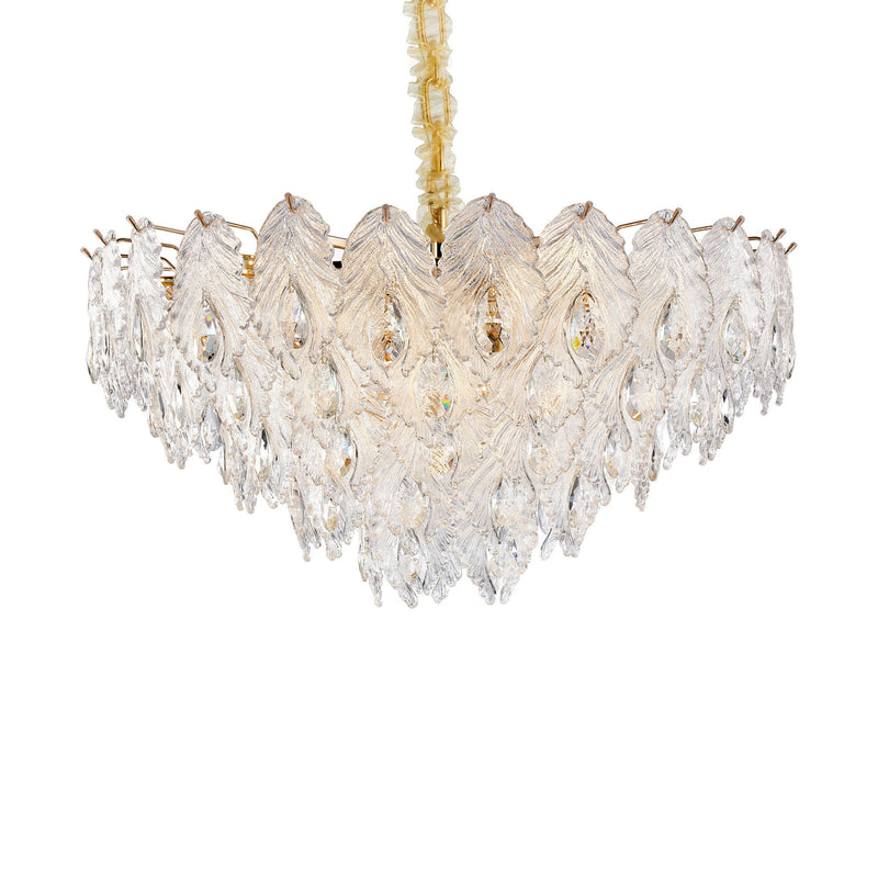 Michael Amini Lighting - Orlisse 18-Light Acrylic Chandelier - Gold