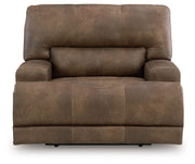 Beckley Place - Power Recliner With Adjustable Headrest - Earth - R&R Furniture Gallery (Fountain Valley, CA)