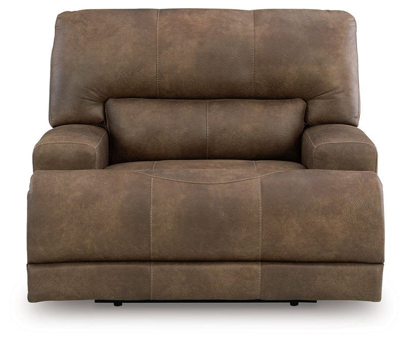 Beckley Place - Power Recliner With Adjustable Headrest - Earth - R&R Furniture Gallery (Fountain Valley, CA)
