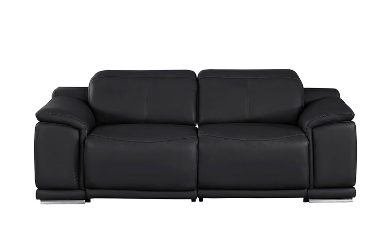 2679 - Genuine Leather Loveseat With Dual Power Recliners